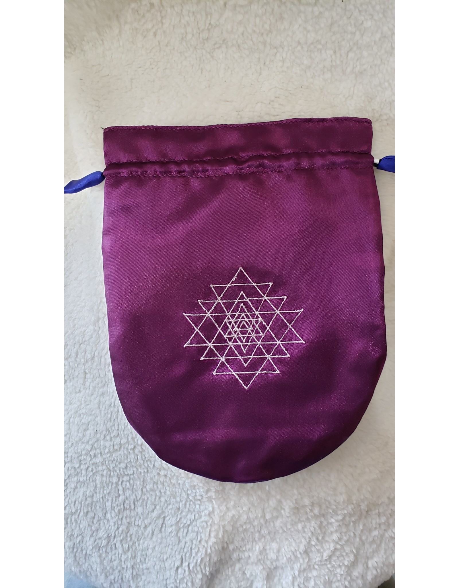 Satin Bag | Shri Yantra | Purple