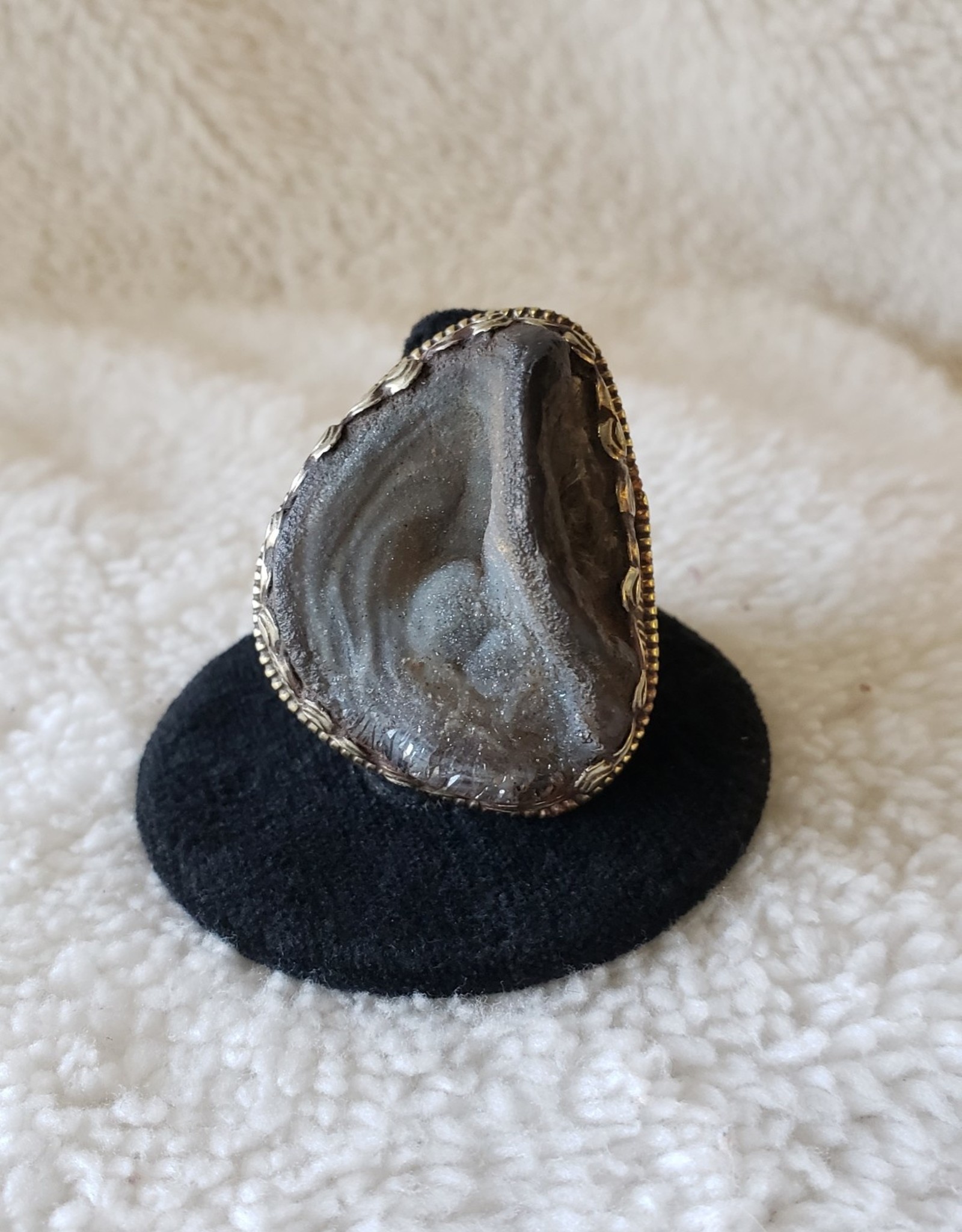 Druzy Agate Ring | Adjustable