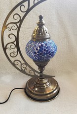 Small Mosaic Turkish Lamp | Moon | Assorted Color