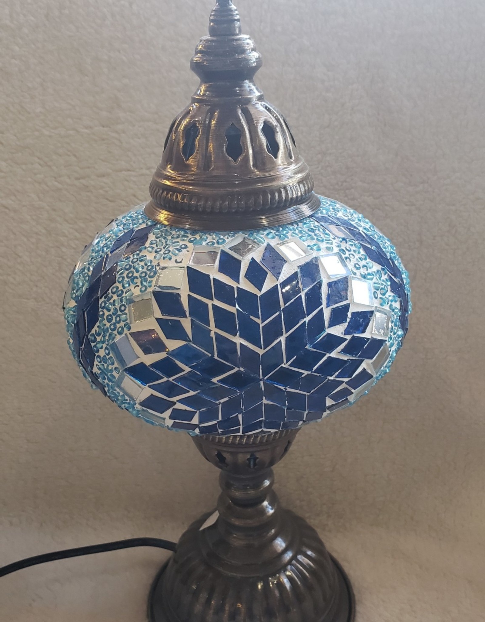 Turkish Mosaic Table Lamp 6"x14.5" | Assorted Color