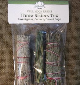 Full Moons Farms Three Sisters Trio | Sweetgrass with Cedar and Desert Sage