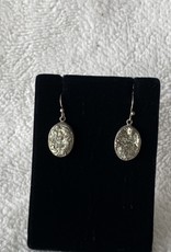 Pyrite Oval Earrings