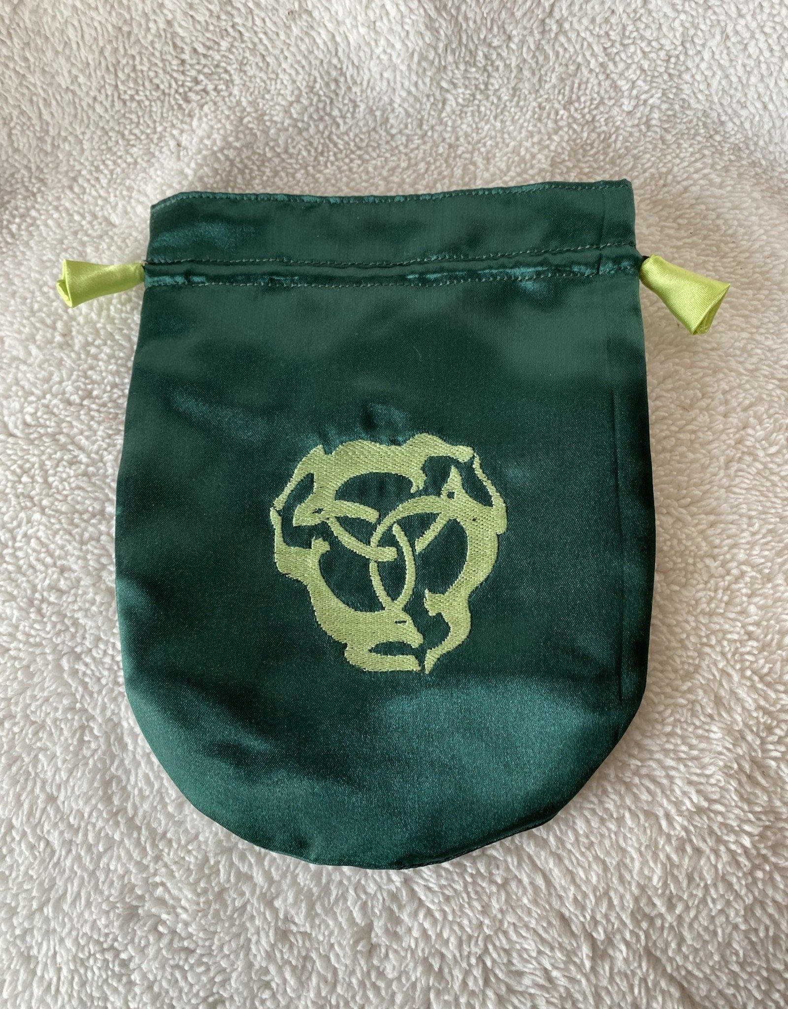 Satin Bag | Triple Hare | Green