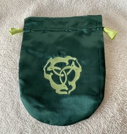 Satin Bag | Triple Hare | Green