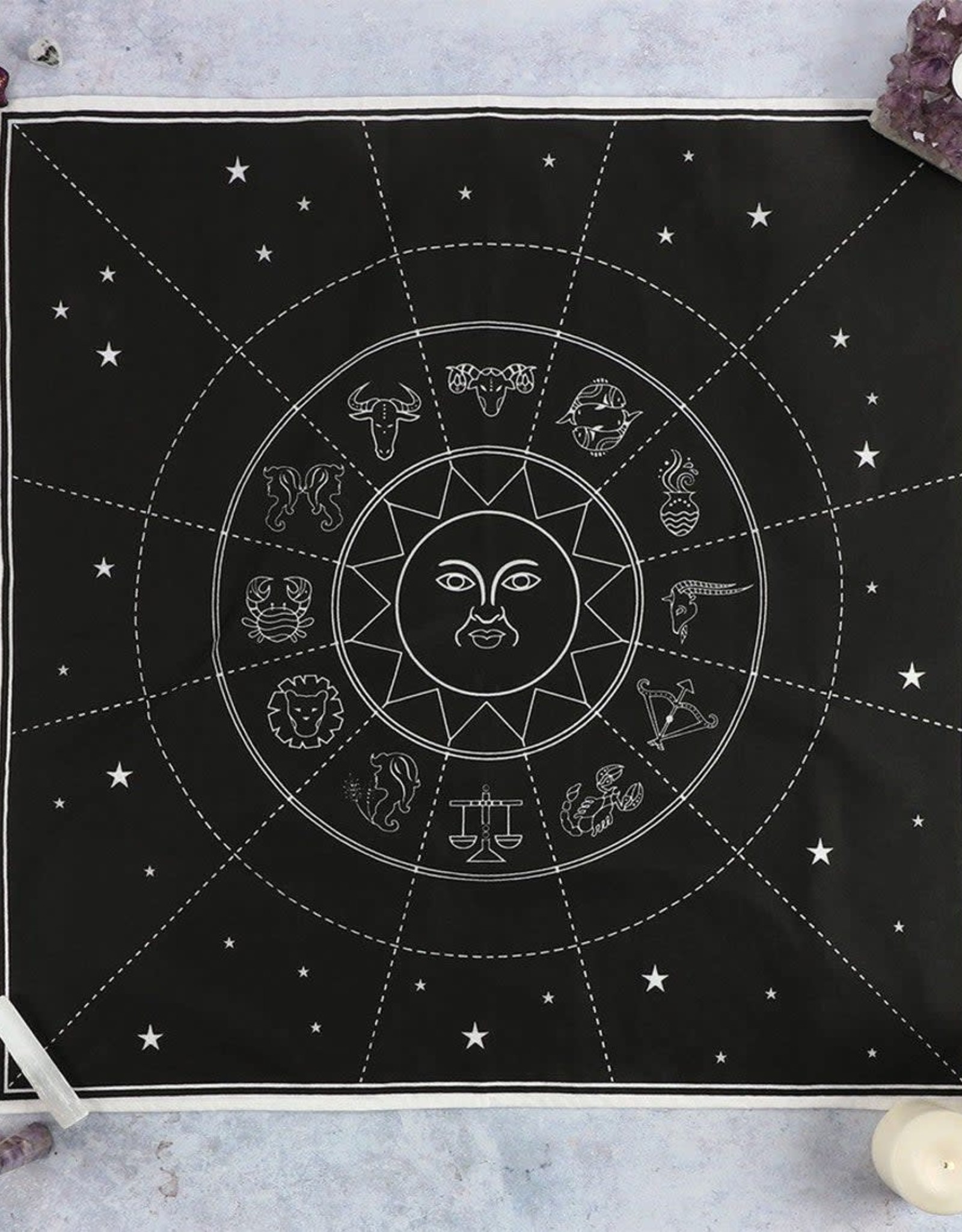 Star Sign Altar Cloth | Black