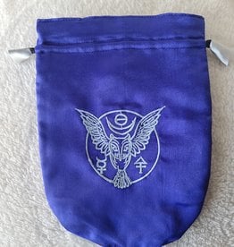 Satin Bag | Owl | Blue