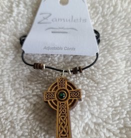 Wooden Necklace | Celtic Cross