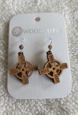 Wooden Earrings | Celtic Cross