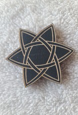 Zen and Meow Wooden Magnet | Celtic Star