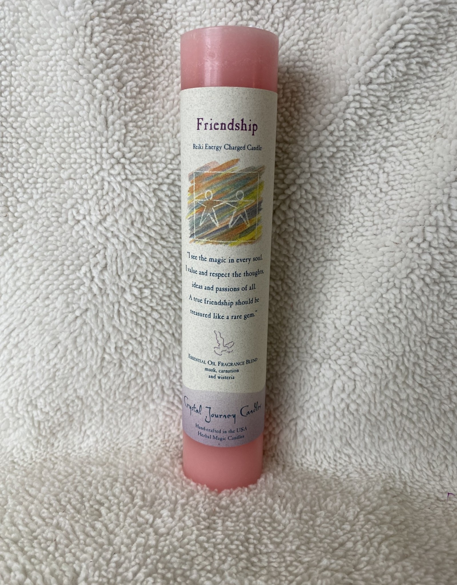 Crystal Journey Candles Reiki Pillar Friendship Ancient Ways