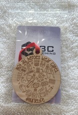 3C Etching Engraved Wooden Ornament | Not All Heros Wear Capes