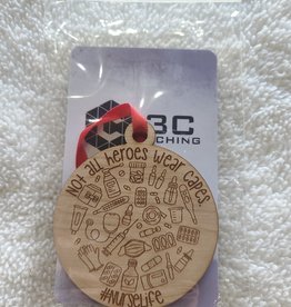 3C Etching Engraved Wooden Ornament | Not All Heros Wear Capes