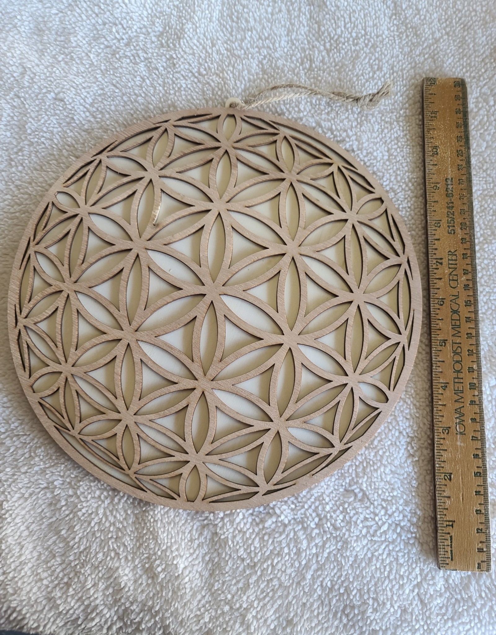 Wood Wall Decor | Flower of Life Round