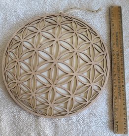 Wood Wall Decor | Flower of Life Round