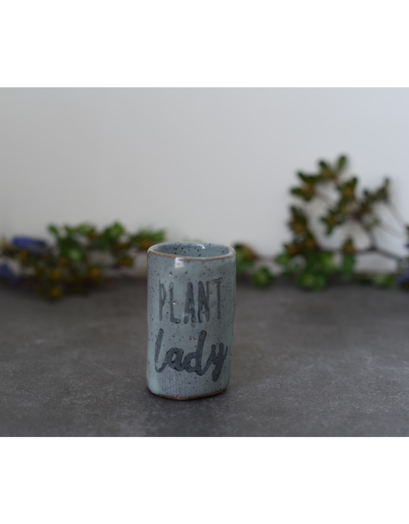 Ceramic Mini Tumbler | Plant Lady