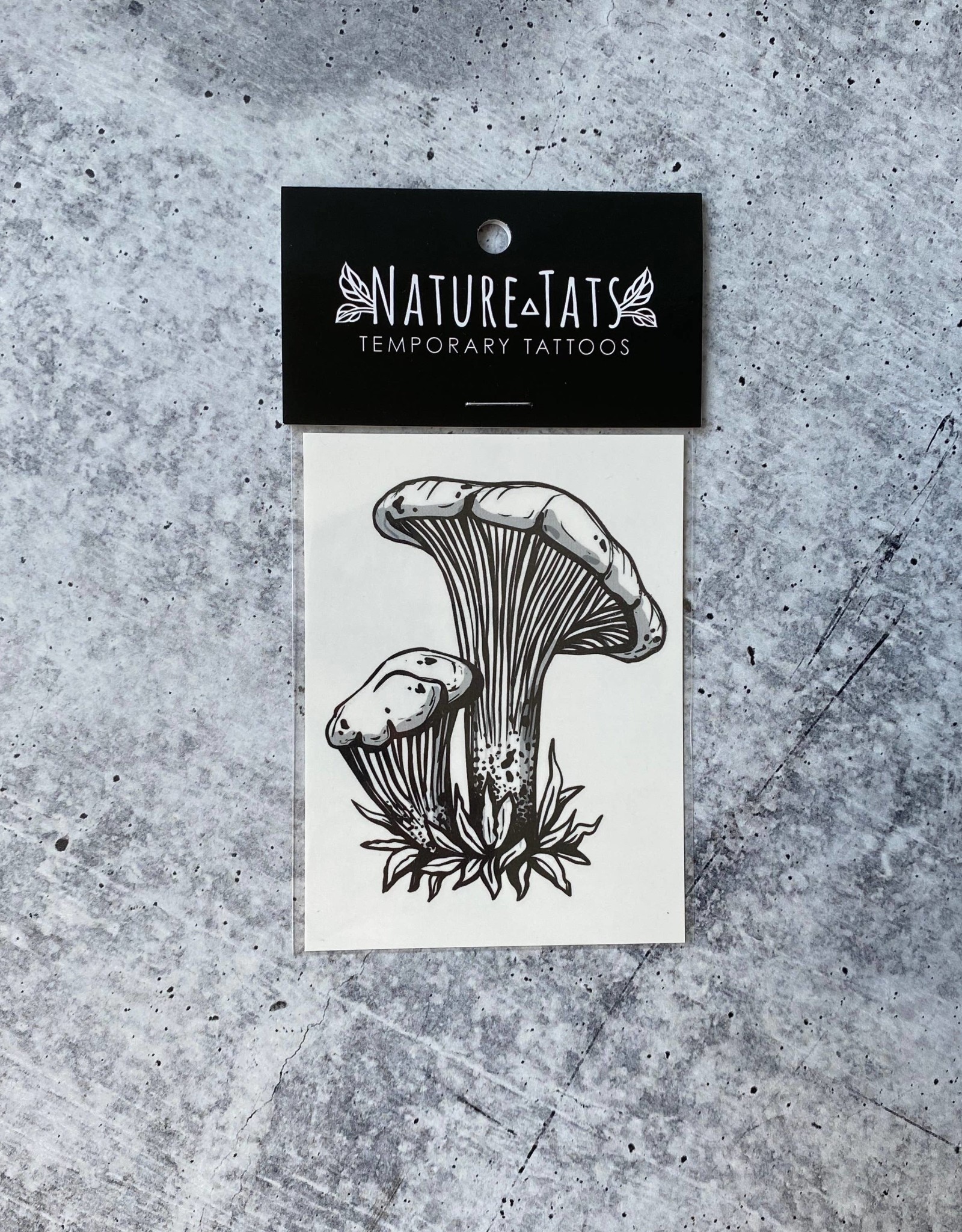 Nature Tats Temporary Tattoos | Chanterelle Mushroom