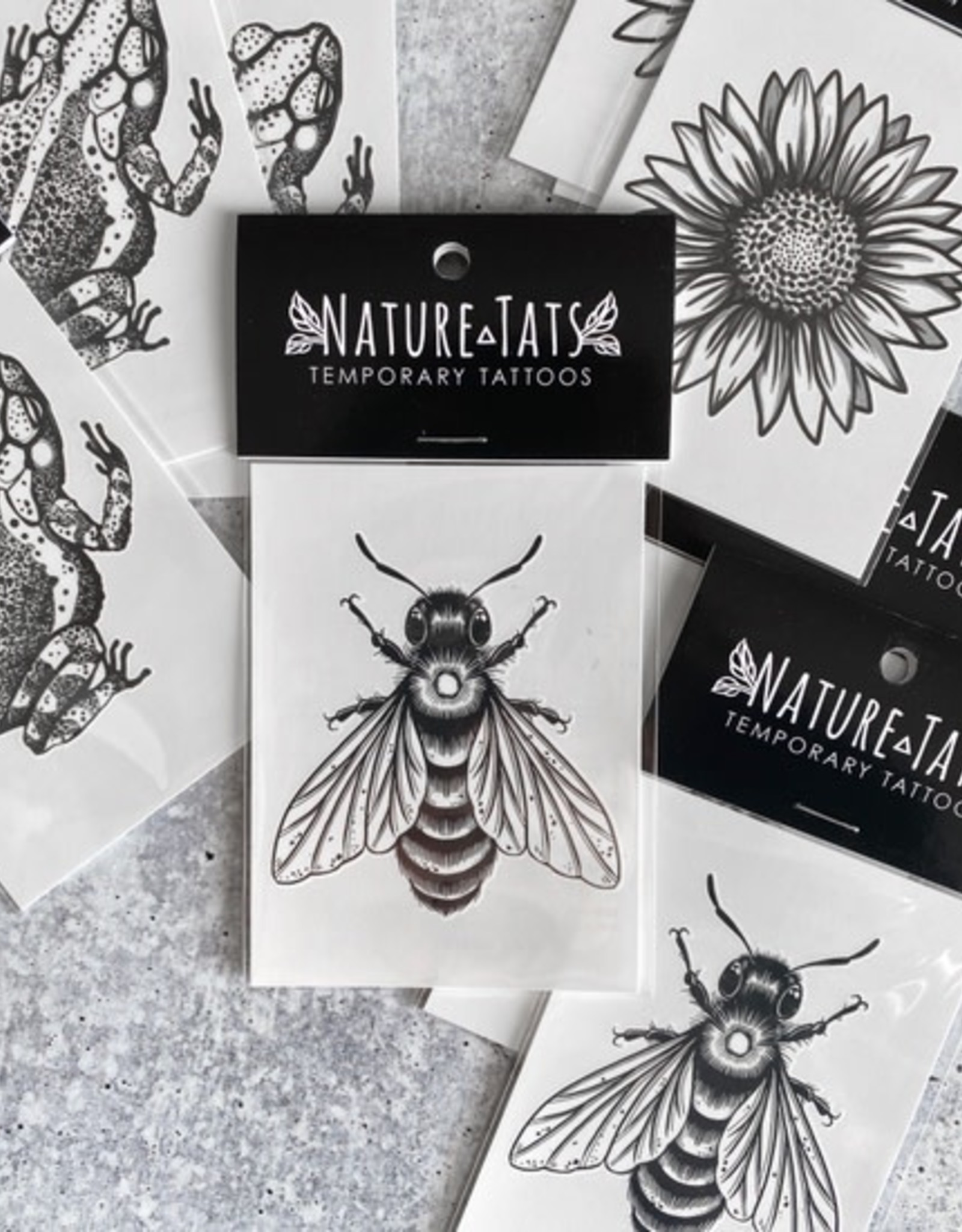 Nature Tats Temporary Tattoos | Big Bee