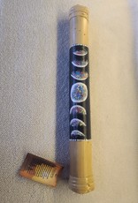 Bamboo Painted Rainstick | Moon Phases | Small