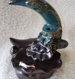 Ceramic Backflow Burner | Koi Fish Moon