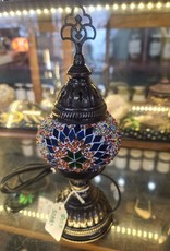 Turkish Mosaic Lamp | 4" x 11.5" Single Bulb | Assorted Colors