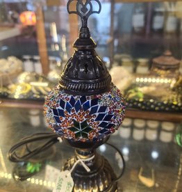 Turkish Mosaic Lamp | 4" x 11.5" Single Bulb | Assorted Colors