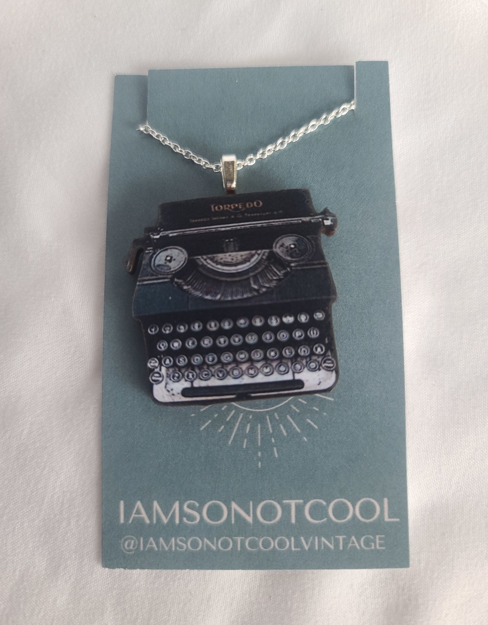 Iamsonotcool Typewriter Necklace