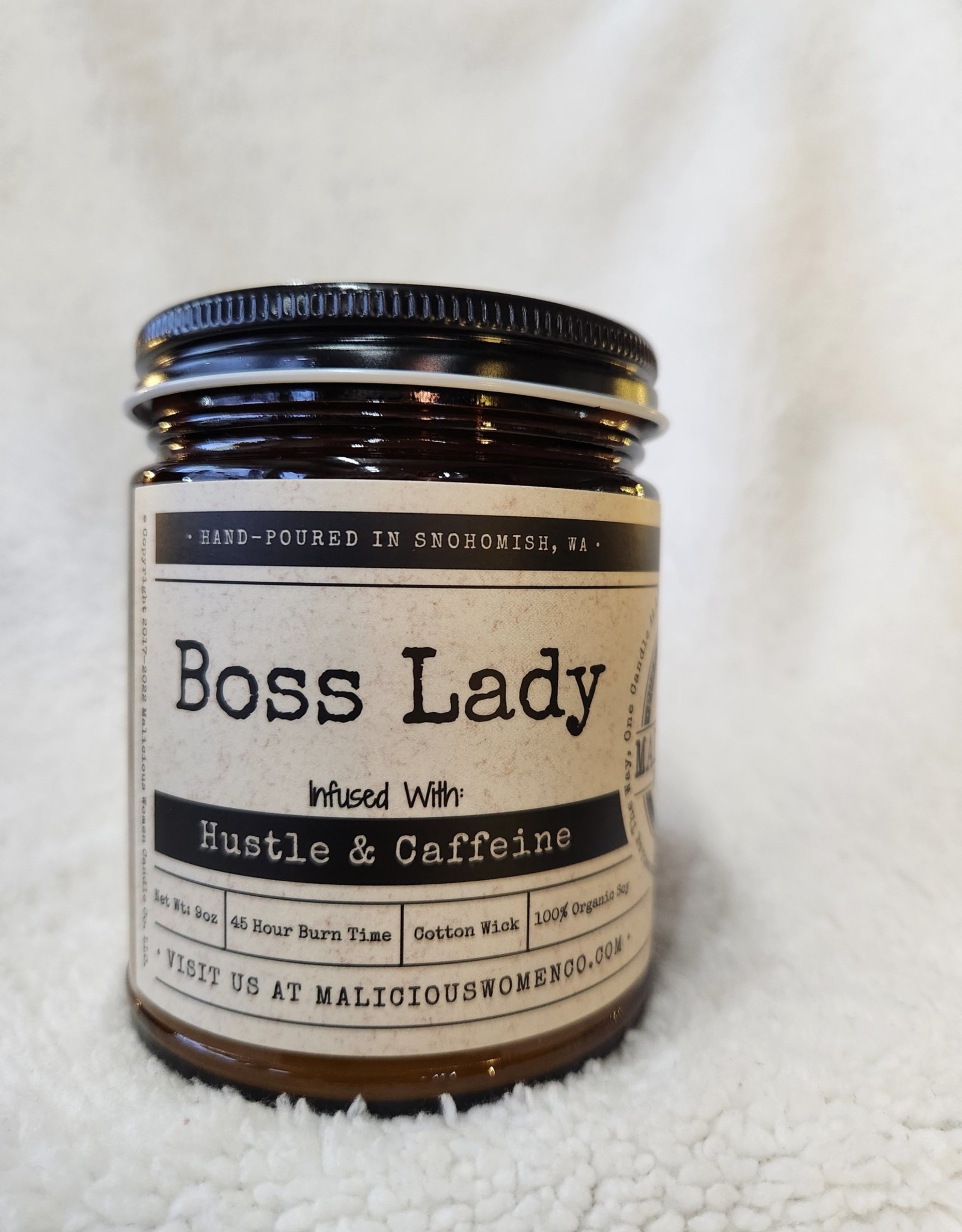 Malicious Woman Candle Co. Boss Lady - Infused with Hustle & Caffeine - Espresso Yo' Self
