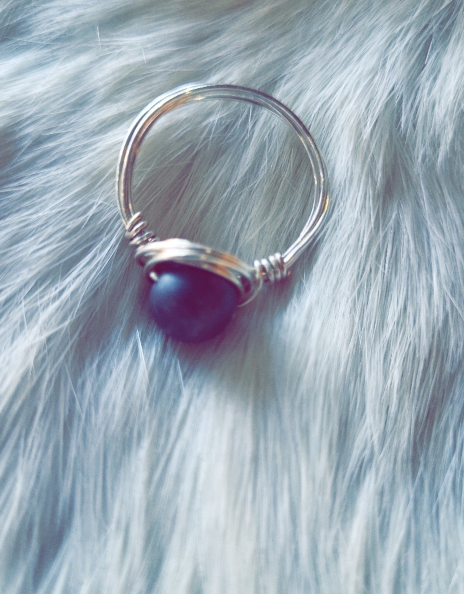 Angel Vaughan Wire Wrapped Shungite Ring
