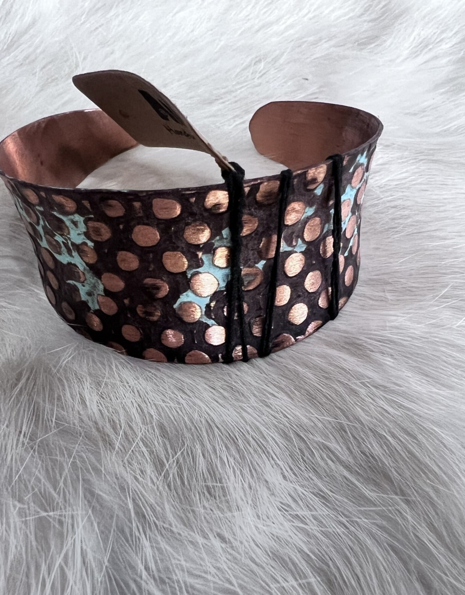 Anju Jewelry Copper Patina Bracelet | Brown and Blue