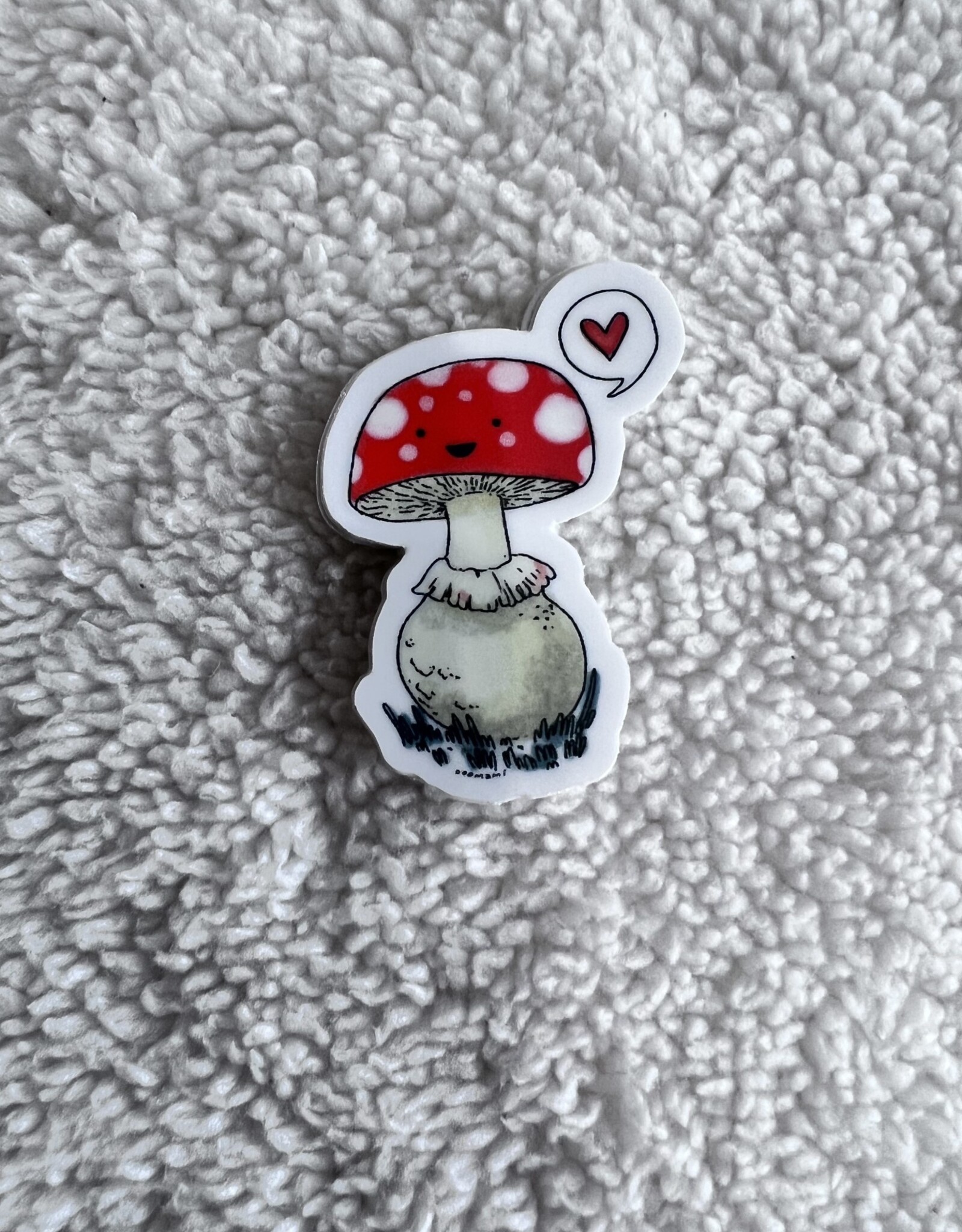 Mushroom Sticker by Cat Rocketship