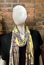 Todd Vonstein Yellow & Peach Scarf