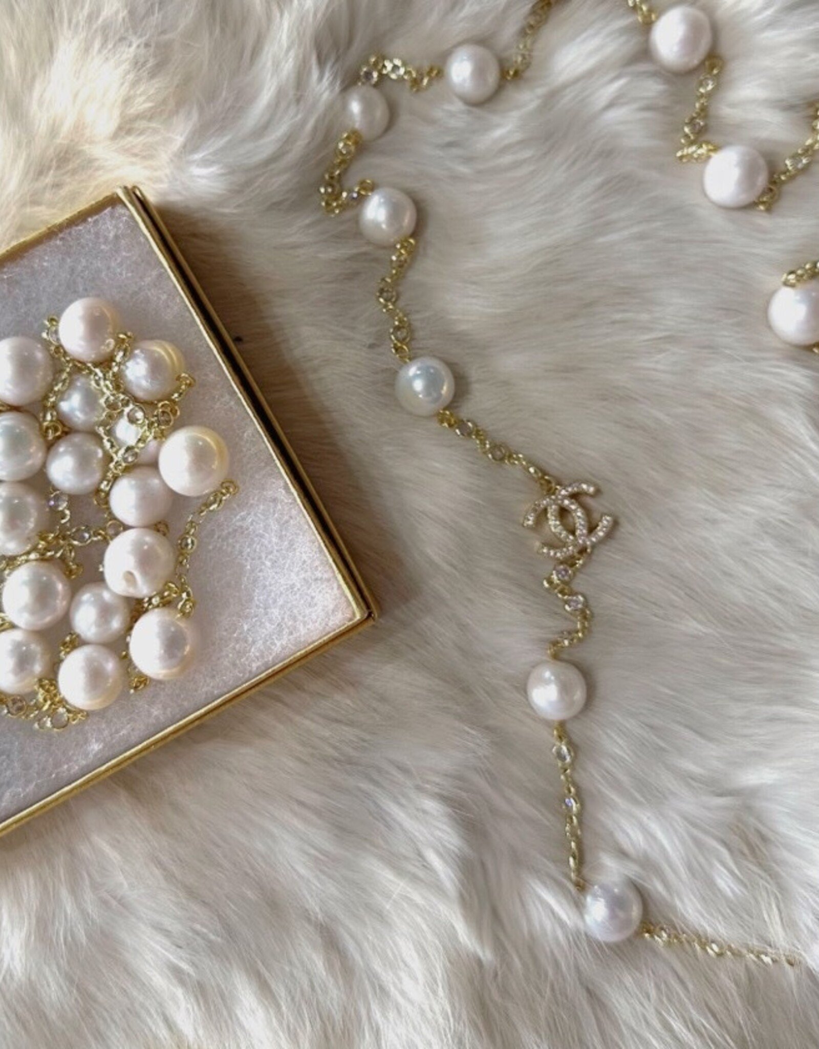 Todd Vonstein Chanel Style Pearl Necklace