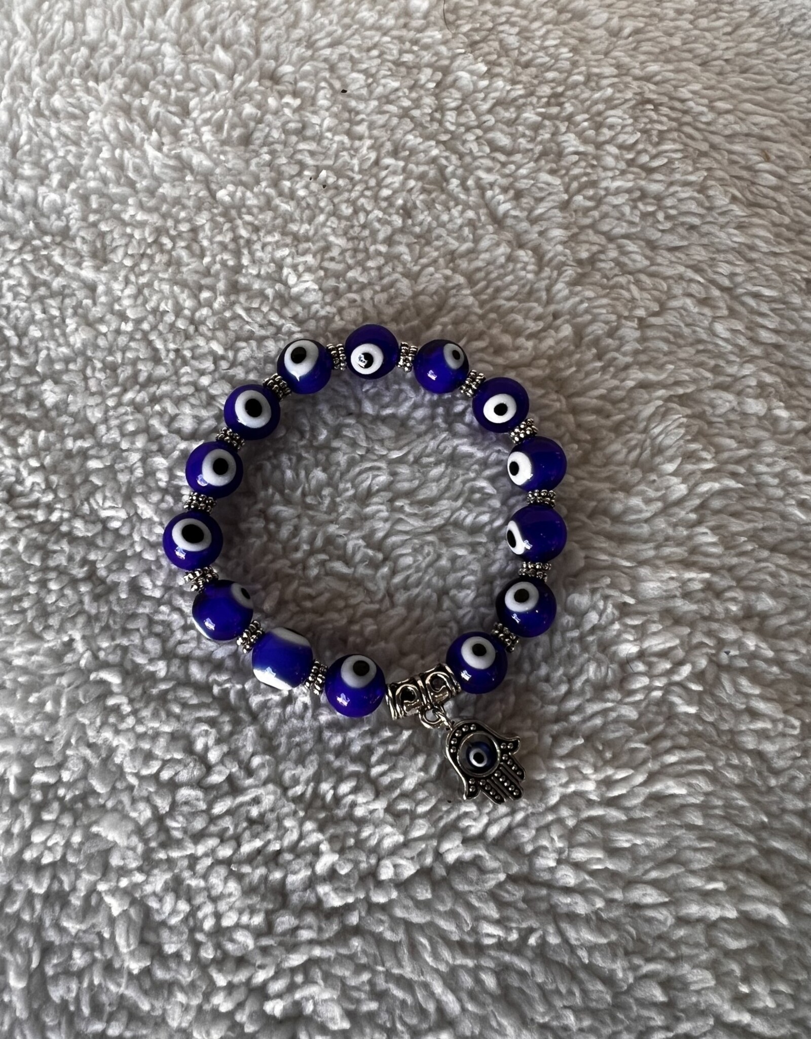 Evil Eye Stretch Bracelet | Blue