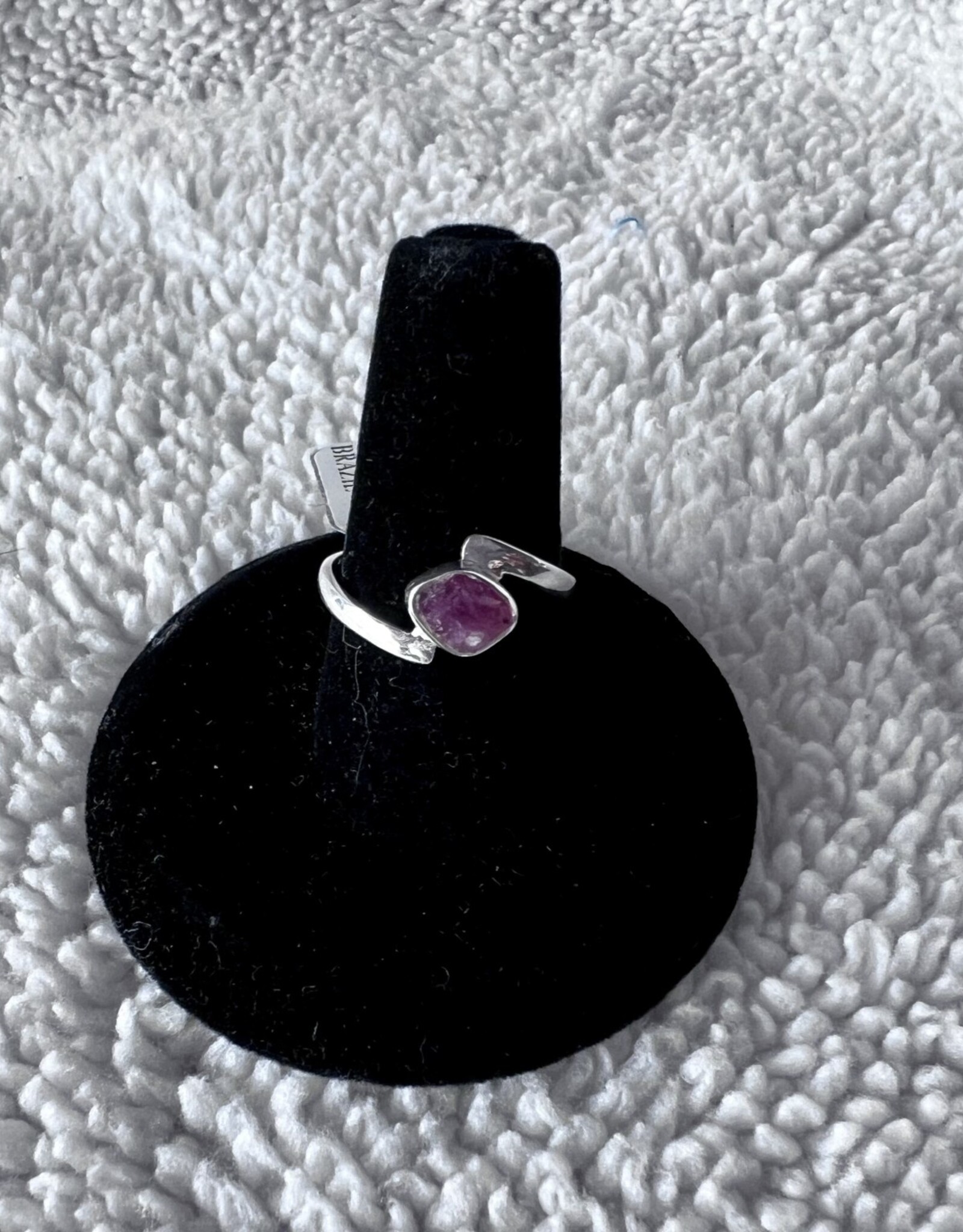 Pink Tourmaline Ring | Sterling Silver | Size 6