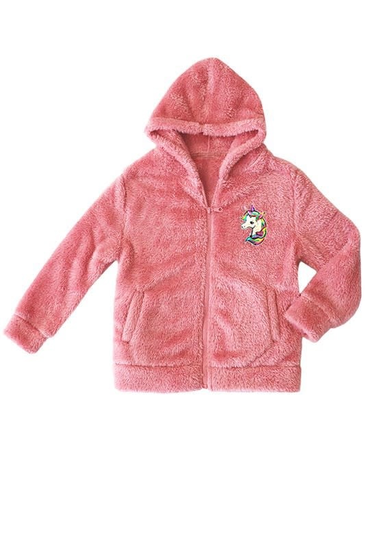 pink teddy fleece jacket