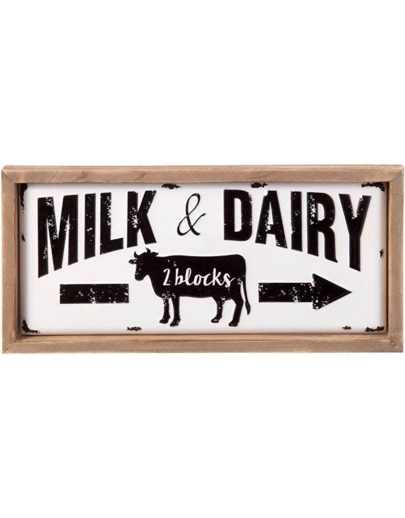 Milk & Dairy Metal Sign