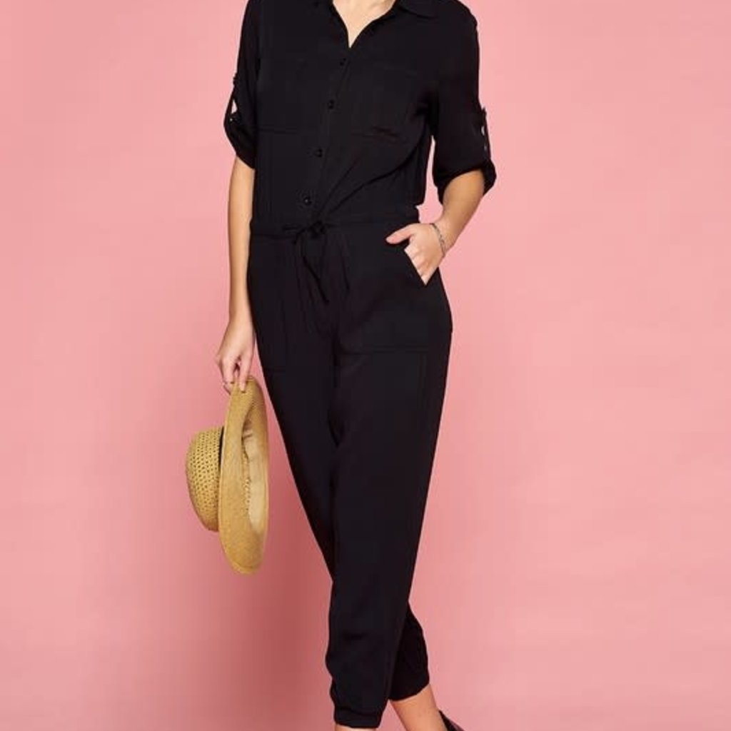 collared jumpsuit