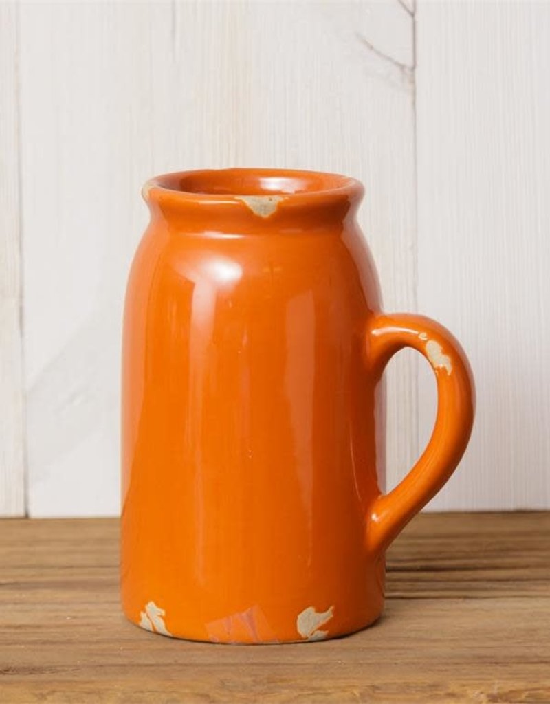 Audrey's 5.5" Orange Crackle Vase