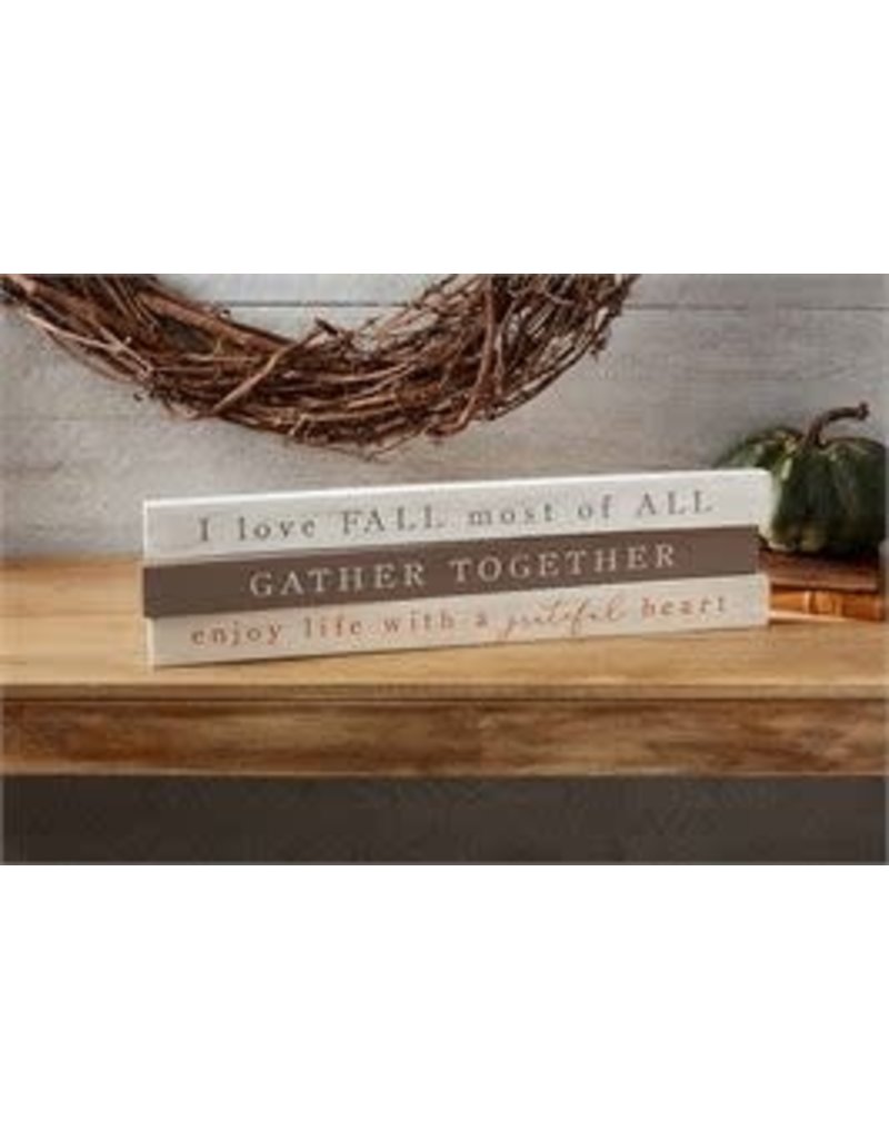 MUDPIE Fall Sentiment Stick Signs