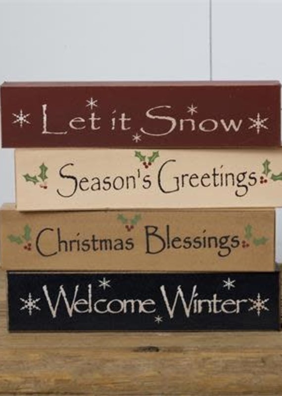 Audrey's Mini Message Blocks - Seasons Greetings