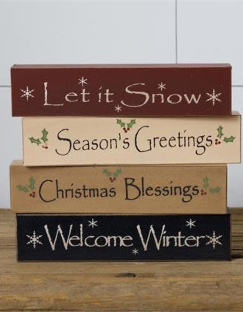 Audrey's Mini Message Blocks - Seasons Greetings