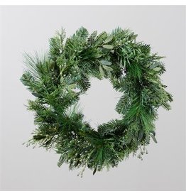 Audrey's 22" Winter Evergreen and Cedar Wreath