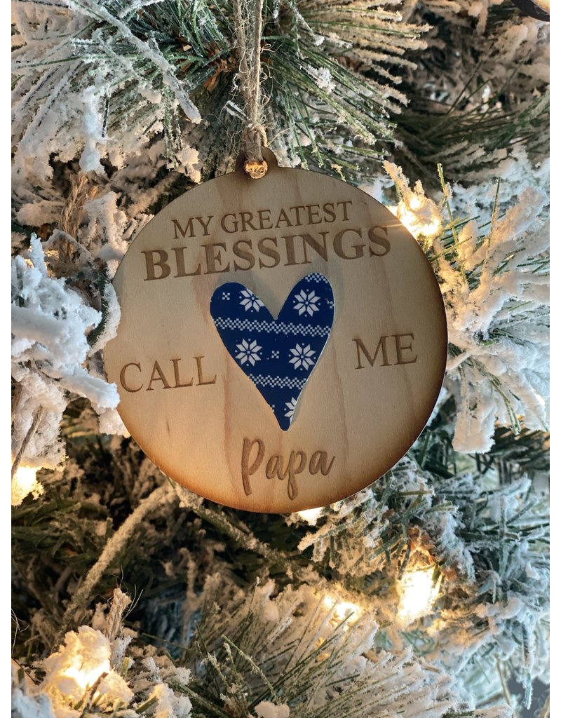 Driftless Studios Wood Christmas Tree Ornament