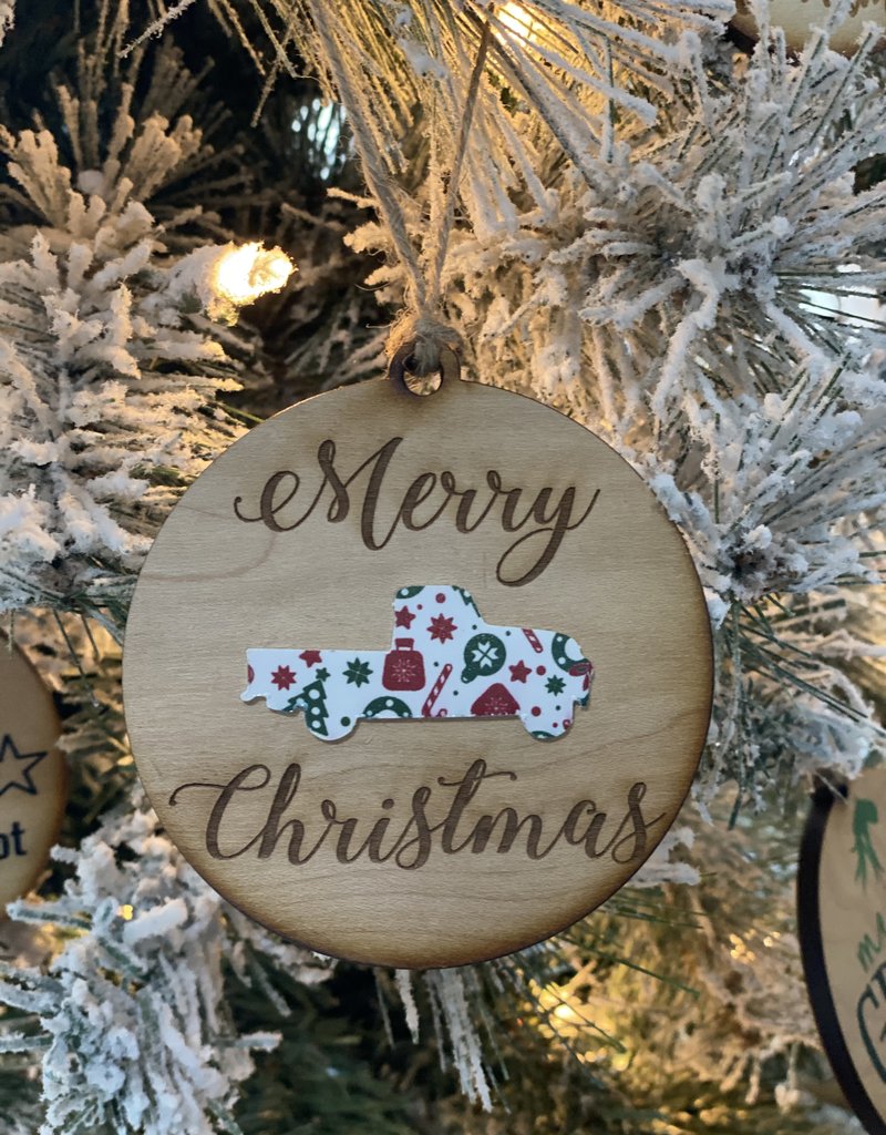 Driftless Studios Wood Christmas Tree Ornament