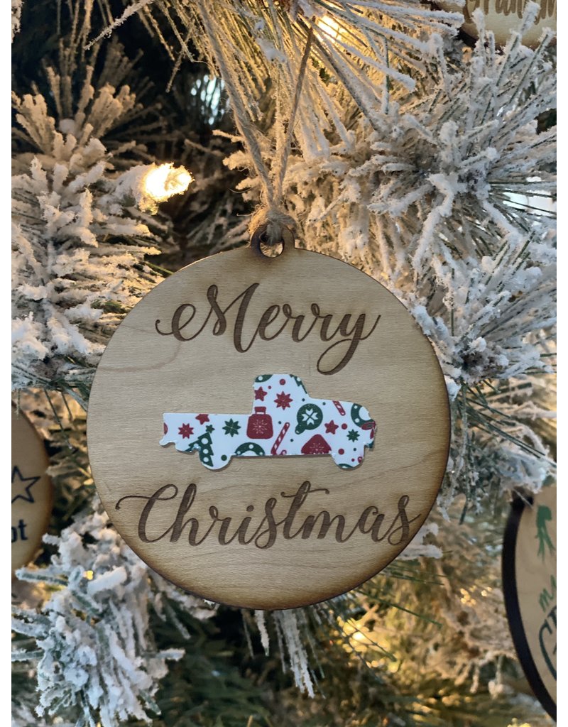 Driftless Studios Wood Christmas Tree Ornament