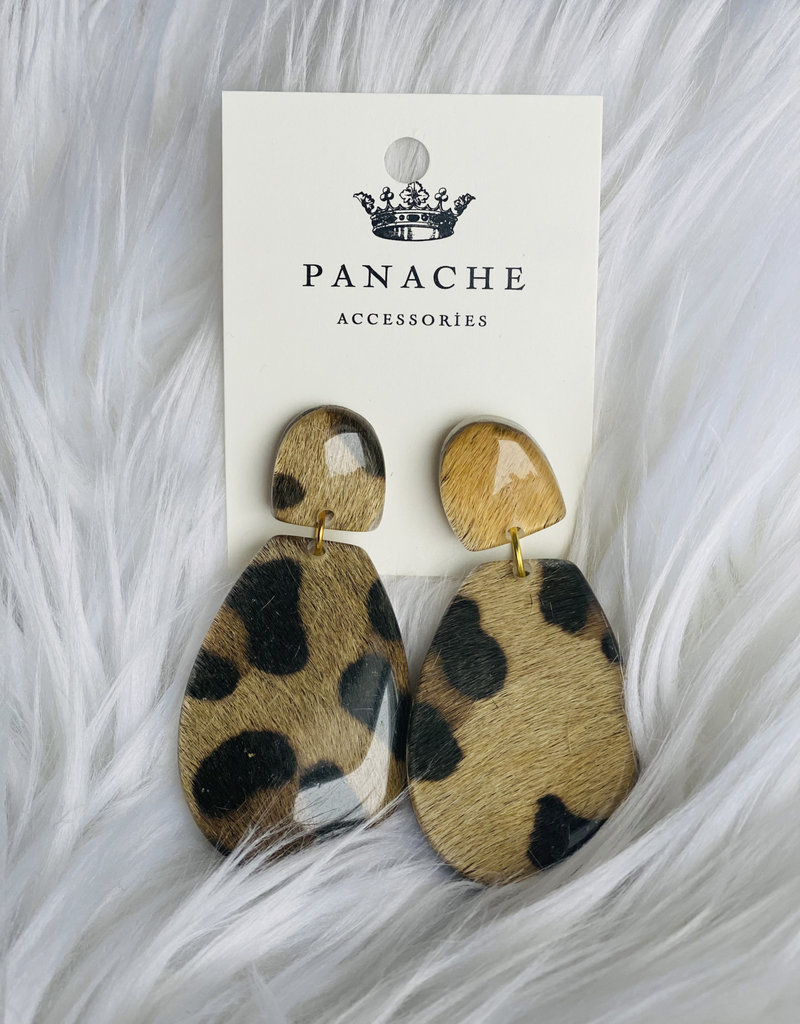 Panache Leopard Acrylic Earrings
