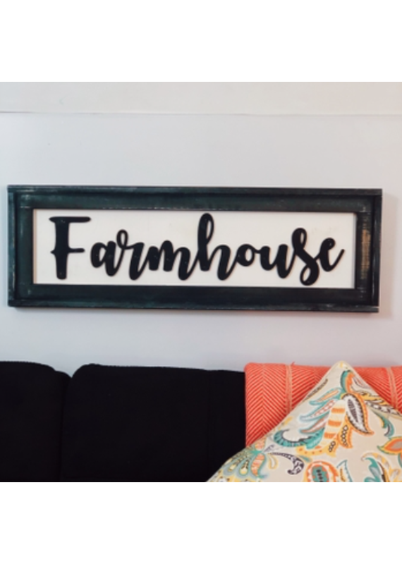 Pine Designs Farmhouse Framed Sign