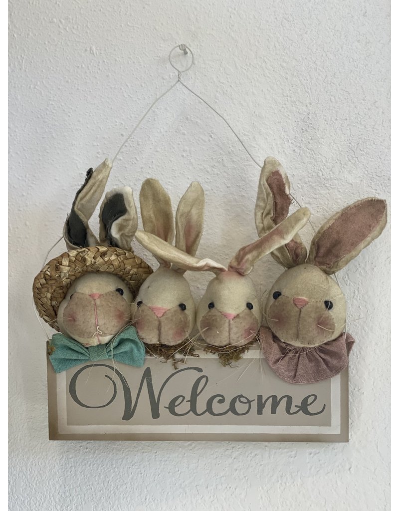 Audrey's Welcome Bunnies Wall Decor