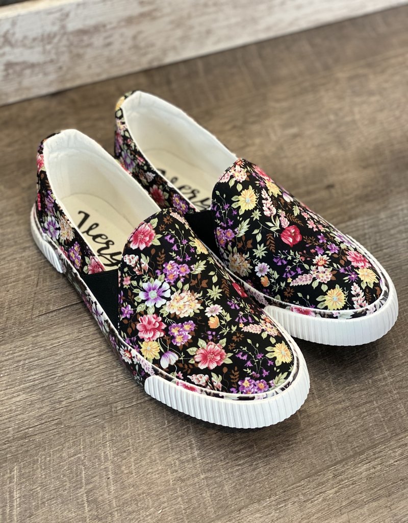 Very G Very G Roxanne Black Floral Shoes (6-11)