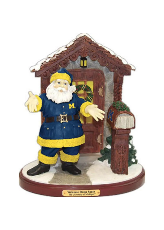 The Memory Company Welcome Home Santa - Michigan Wolverines